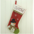 16" Christmas Ornament Stockings Snowman